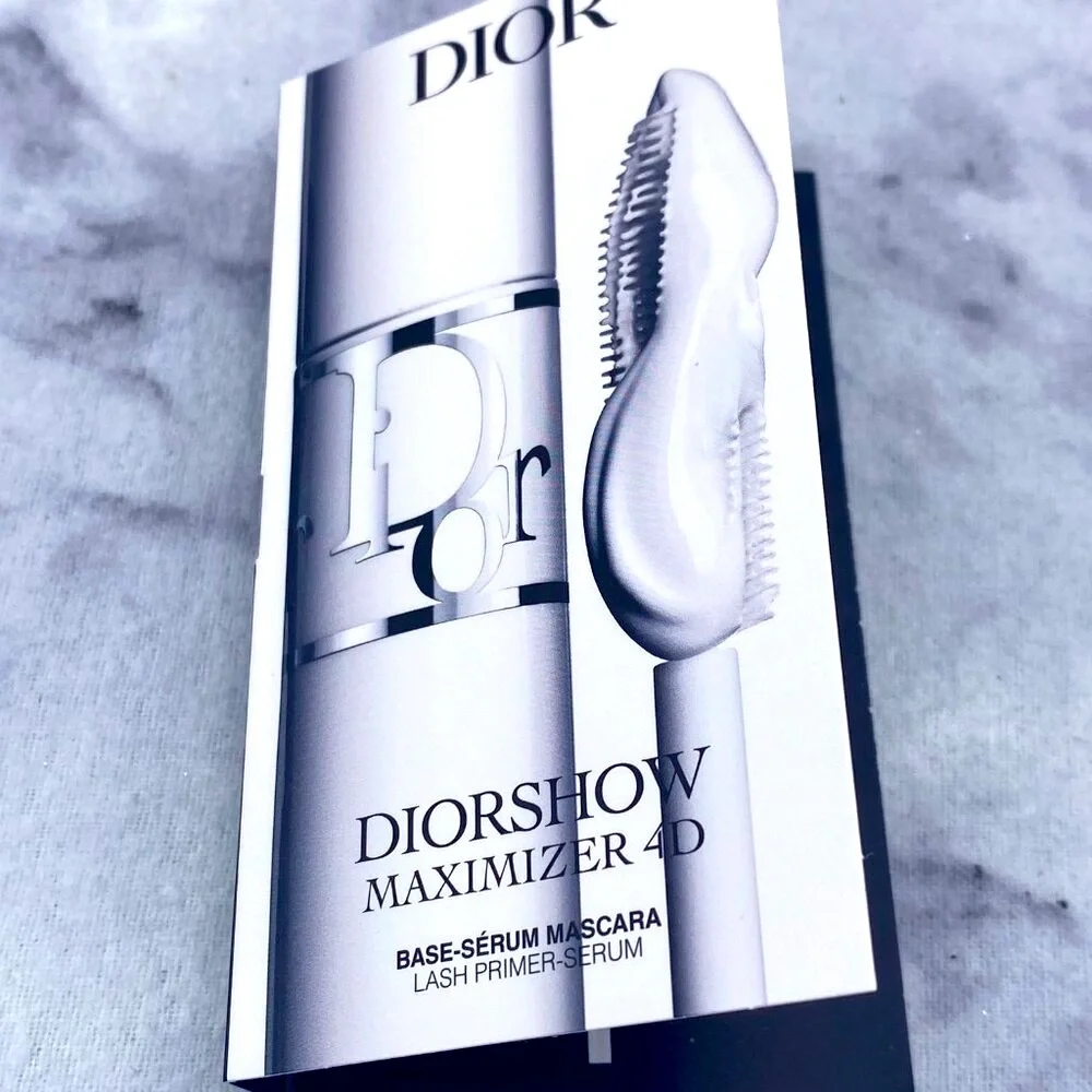 Dior Beauty Set-White Pouch,Foundation,Mascara,Lipstick,Primer-8pc-BOXED-NEW